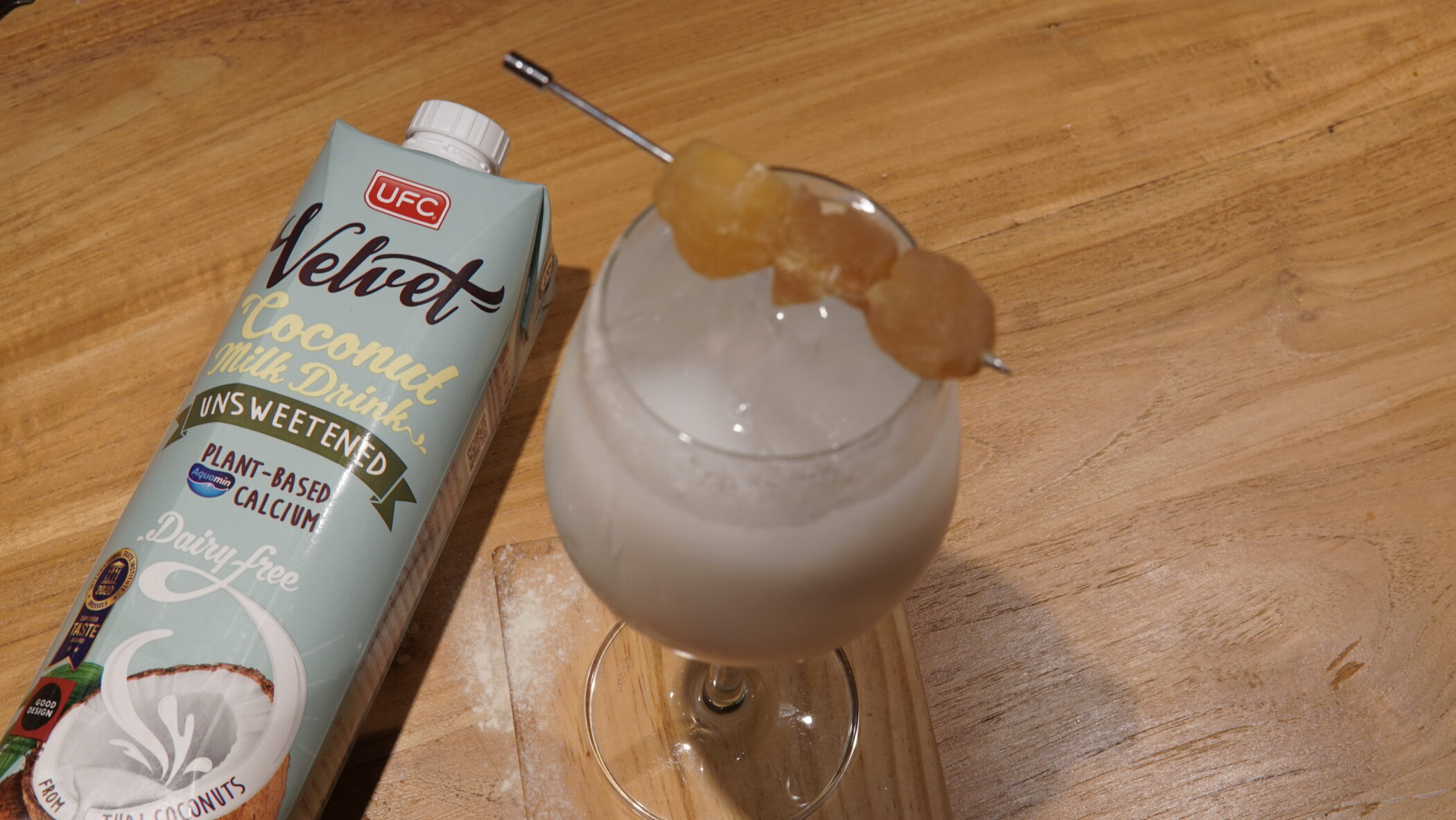 Honey Ginger Latte - UFC REFRESH COCONUT WATER