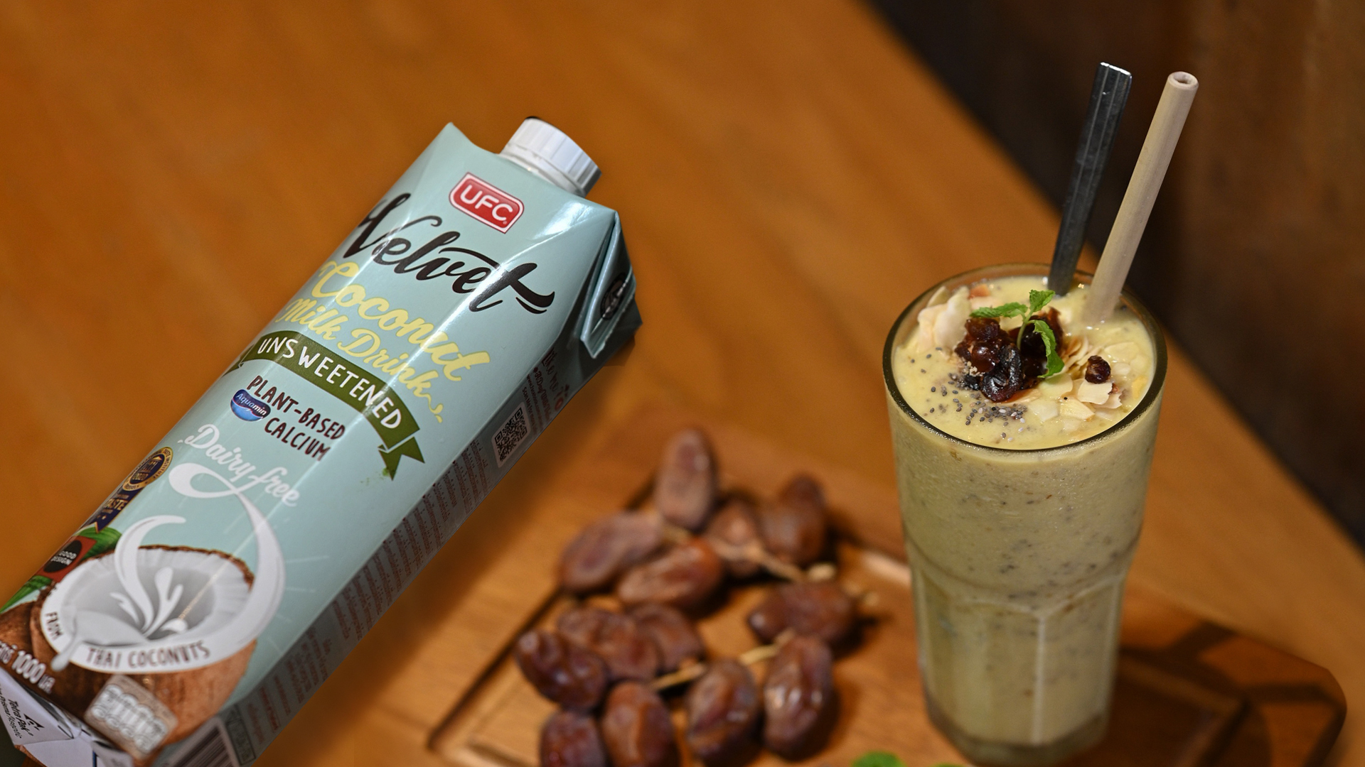 Dates Mango Banana Smoothie - UFC REFRESH COCONUT WATER