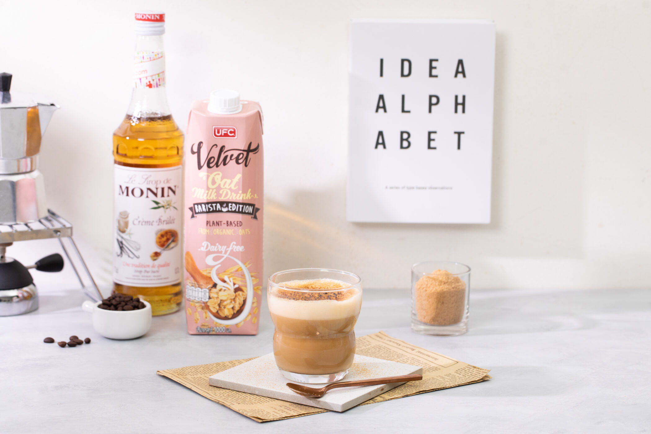 Hot Latte Creme Brulee - UFC REFRESH COCONUT WATER