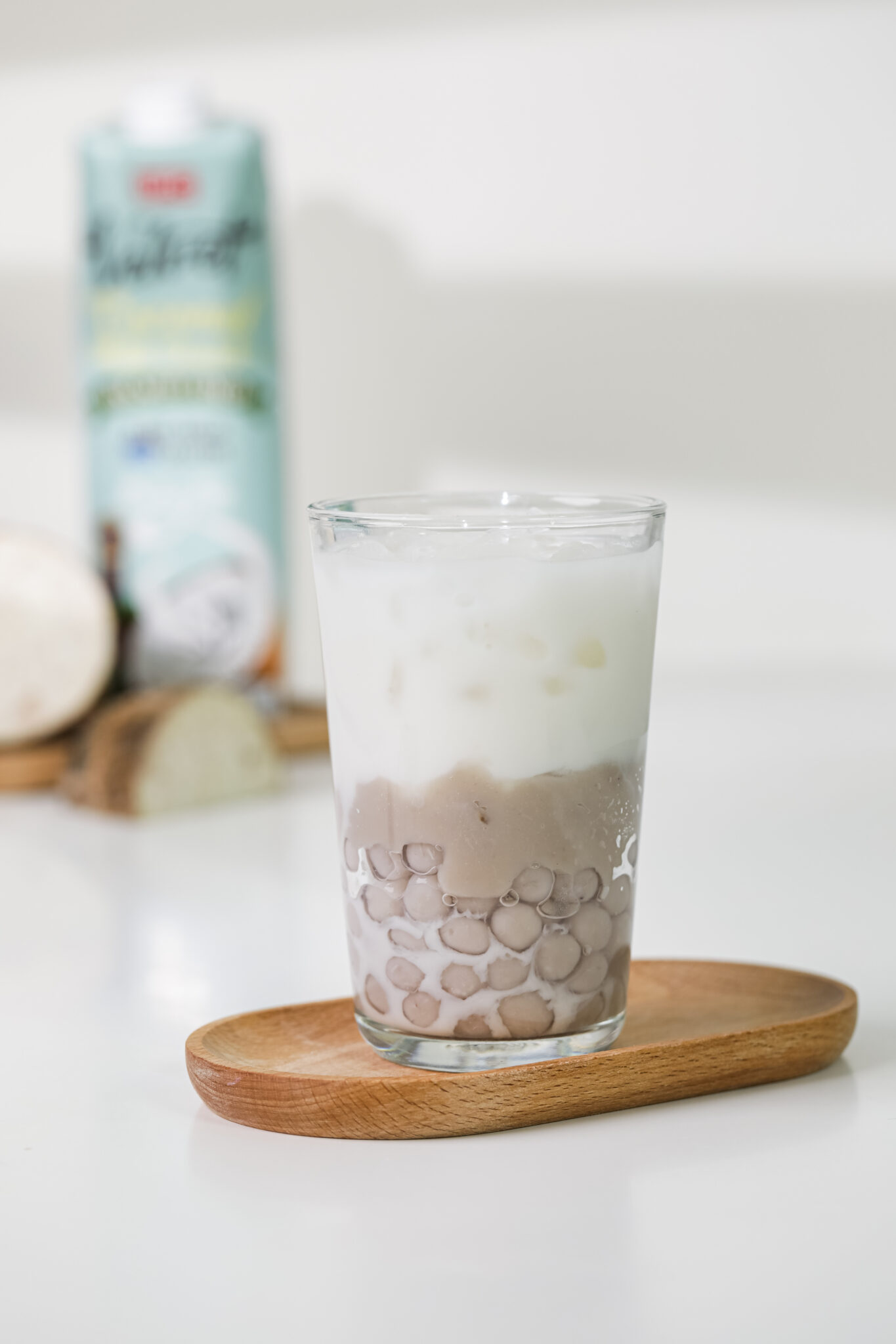 Taro Boba with Coconut Milk UFC REFRESH COCONUT WATER